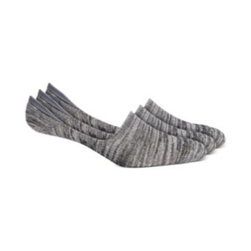 Sun + Stone Mens‎ 3 Pack Knit No Show Socks, Shoe Size 7-12, Charcoal, NWT
